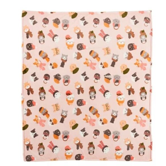 The Big One Other - Kitty Cat Kitten Peach Supersoft Plush Throw Blanket Autumn Fall The Big One NEW